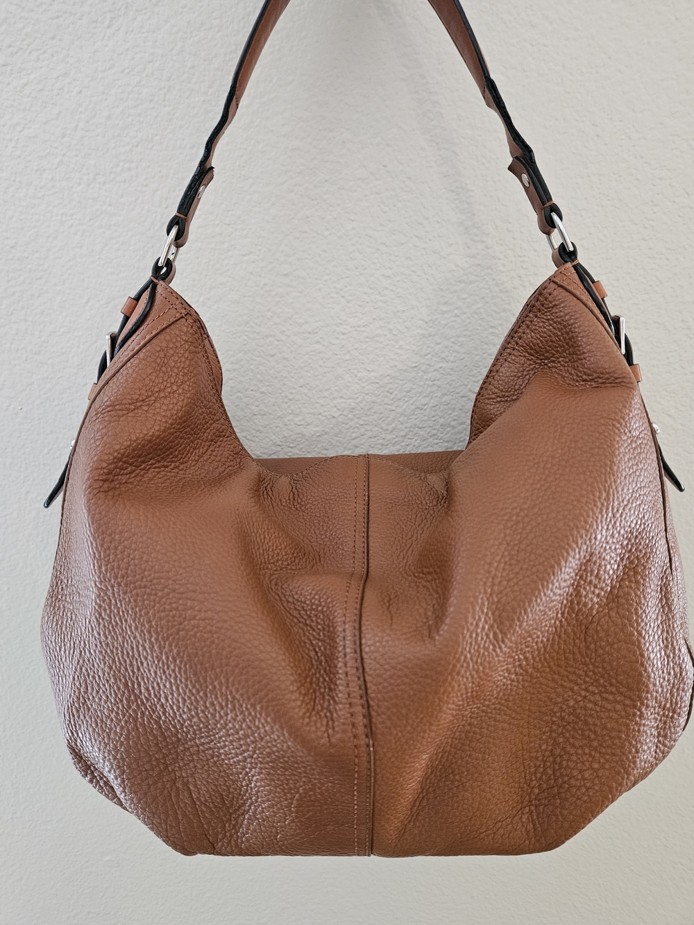 Lauren Ralph Lauren Brown Leather Hobo Bag